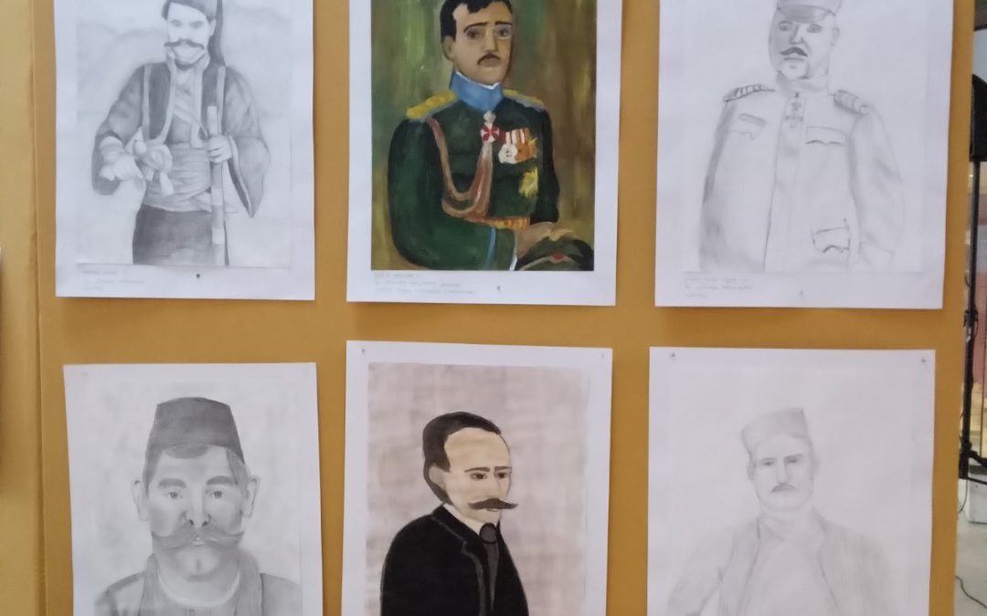 ИЗЛОЖБА УЧЕНИЧКИХ ЛИКОВНИХ РАДОВА „ ПРОЉЕЋЕ У МУЗЕЈУ “